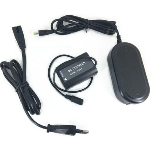 AC Power Adapter + BLK22 Dummy Battery replace DMW DCC17 Coupler Charger Kit for Panasonic Lumix S5 DC-S5 DC-S5K Camera