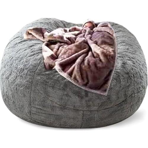Big XXL Beanbag Sofa Bed Cover No Stuffed Giant Bean Bag Chair Pouf Puff Seat Tatami Ottoman Futon Relax Couch Furniture