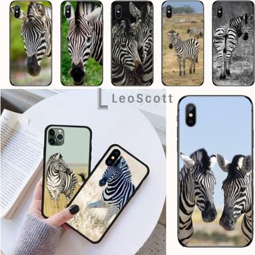 Animal zebra Phone Case for iPhone 11 12 mini pro XS MAX 8 7 6 6S Plus X 5S SE 2020 XR
