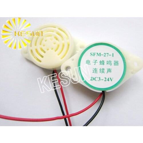 DC 3-24V 12V Active Piezo Buzzer 30mm * 15mm Continous Tone ROHS SFM-27-I YXYD-3015I x100PCS