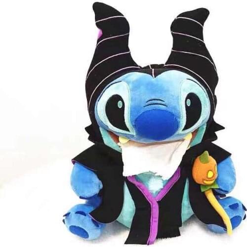 Disney Stitch Maleficent Doll Animal Cartoon Paper Towel Plush Toy