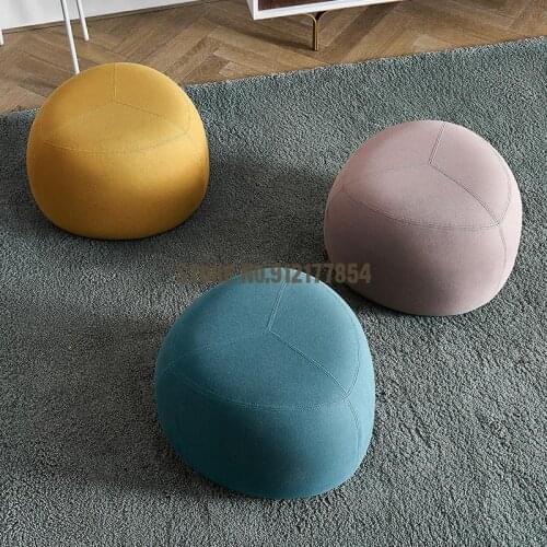 Home Furnishing Simple Nordic Technology Fabric Sofa Stool Home Shoe Changing Stool Fabric Triangular Pier
