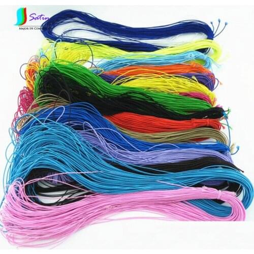 Colorful Extremely Fine Round Elastic Band For Skirt Waist Fold Sewing DIY Invisible Round Ultra Fine Elastic Rope S0099H 1MM