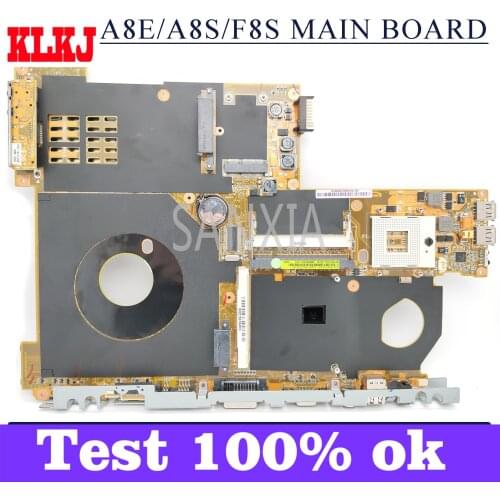 KLKJ A8E/A8S/F8S Laptop Motherboard For ASUS A8SC Original Motherboard