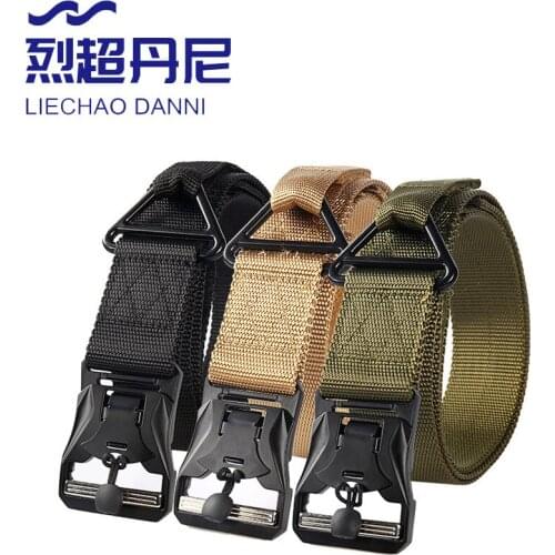 Mens belt multifunctional rappelling tactical belt magnetic buckle braided nylon belt hypoallergenic Velcro belt