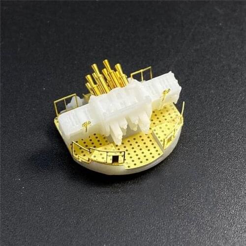 4PCS/Set British Pom-Pom Cannon Mounting Kit 40mm 1/200 Scale for Battleship Model Accessories