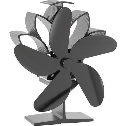 New Fireplace Fan 6 Propeller Stove Fan Silent Efficient Heat Distribution Fireplace Fan Wood Burner Eco-friendly Justifiable