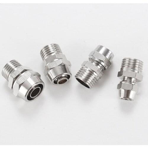 OD 4/6/8/10/12mm Hose Tube M5/1/8''/ 1/4'' 3/8'' 1/2'' Male Thread Pneumatic Fast twist Fittings Quick Joint Coupler Connector