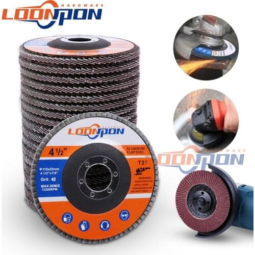 115mm Flap Discs Sanding Discs 40/60/80/120Grit Grinding Wheels Blades for Angle Grinder 20pcs