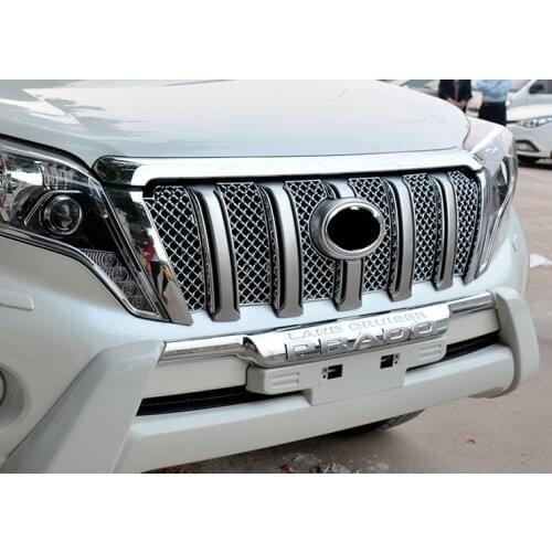 6PCS ABS Painting Insect Screening Front Grille For Toyota Land Cruiser Prado FJ 150