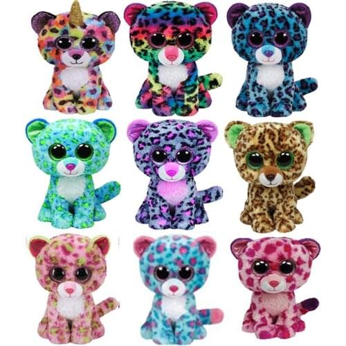 New Big Eyed Leopard Plush Kids Stuffed Animals Toys For Children Gifts 15CM/25CM
