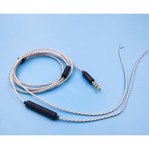 Fully compatible diy earphone cord with highly sensitive microphones to control volume