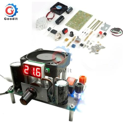 Step Down Buck Power Supply DIY Kit LM338K Max 3A 50W Digital Step-Down Module AC 1-25V DC 3-35V To 1.2-30V For Arduino DIY kits