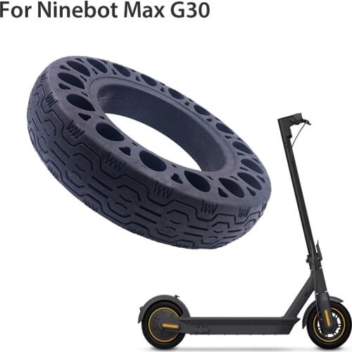 Durable Solid Tires Electric Scooter For Ninebot Max G30 Tyre Shock Non-Pneumatic Tyre Damping Rubber Solid Tyre Wheel 10 inch