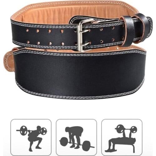 Adjustable Durable Padded Bodybuilding Leather Weight Lifting Belt for Fitness Training