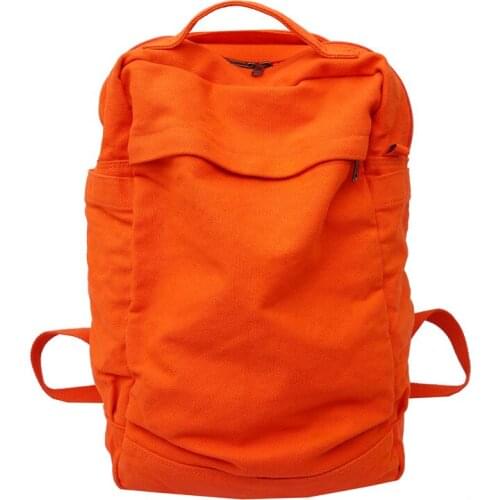 100% Cotton Fabric Backpacks Unisex Solid Color Large Capacity Leisure Or Travel Bags Multi-function Canvas School Bags Man