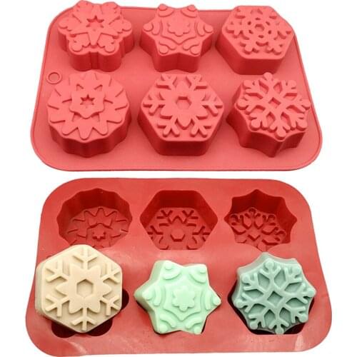 Silicone Chocolate Cake Mold Snowflake Shape Muffin Cookie Baking Moulds Round Silicone Cake Mold Oven Baking Pan Kitchen Tool