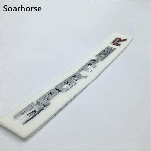 Soarhorse 3D Sportage R Letters Logo Car Rear Trunk Lid Emblem Badge Sticker For Kia Sportage Accessory Decal