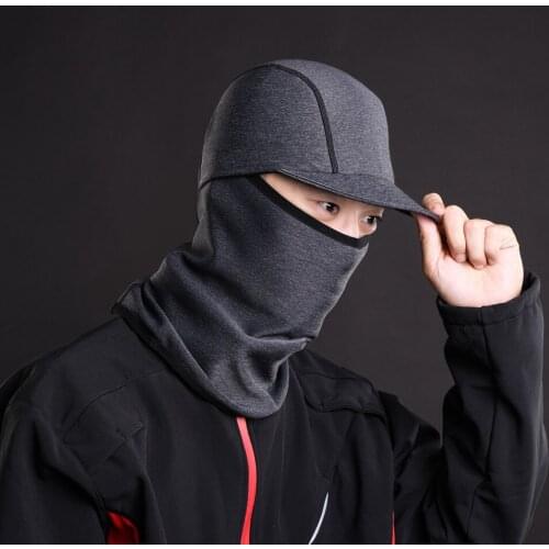Warm hat brim headgear Cycling Windproof Breathable Warm Mask Winter Fleece Scarf Ski Cold Protection Headgear