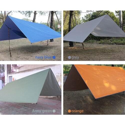 3x3m210D Oxford cloth awning waterproof tarpaulin anti-ultraviolet hammock rain fly camping hammock rain fly beach awning #W