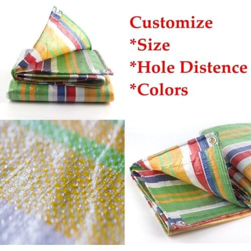 Thickness 0.32mm Colorful PE Tarpaulin Rainproof Cloth Garden Courtyard Sunshade Awning Cover Truck Waterproof Sunshade Cloth