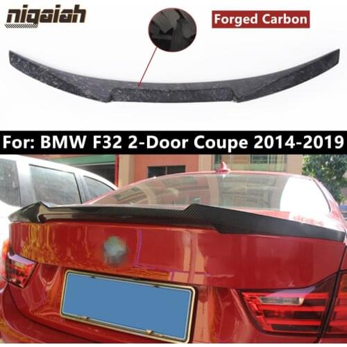 For BMW F32 Rear Spoiler 4 Series 2 Door Coupe 420i 428i 435i 440i 2014-2018 M4 Style Real Forged Carbon Fiber Rear Spoiler Wing