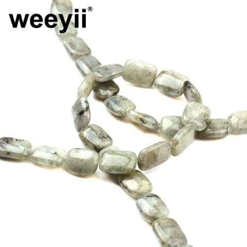 13x18mm Rectangle Natural Stone Gray Natural Stone Beads For Jewelry Making Charms Spacer Loose Bead Diy Bracelet