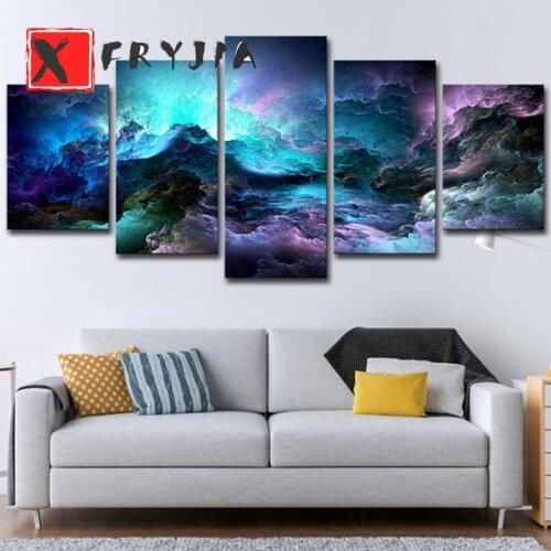 5pcs Abstract purple clouds landscape Diamond Painting 5d Diy Full Square Round Drill Diamond Embroidery Mosaic home Decoration