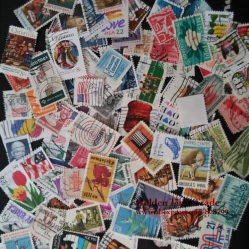 50 Pieces / lot , USA / American Used Postage Stamps With Post Mark Collecting , Free Shipping Trimbres Stamps