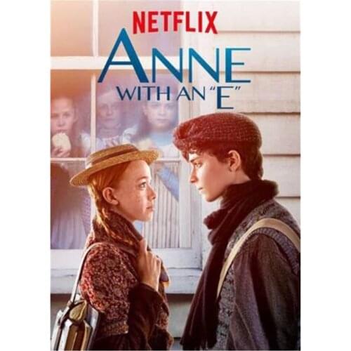 5D DIY Diamond Painting Wall Art TV Poster Anne with an E Pictures of Rhinestones Embroidery Mosaic Room Decor Gift WG2056