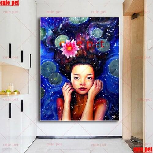 5d Cross Stitch Fantasy girl diy diamond painting full square Diamond embroidery rhinestone pictures diamond mosaic Home Decor
