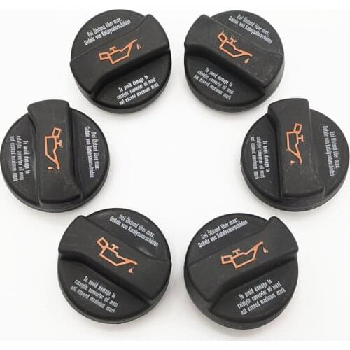 6Pcs Oil Filler Cap Oil Cap Car Accessories For Golf Jetta Passat Beetle Skoda Polo Touran Bora A4 A6