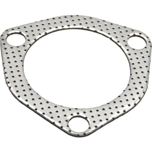 Car Engine Exhaust Gasket 2.5 inch High Temperature Exhaust Header Down Pipe Manifold Collector Flange Gasket 3-Bolt