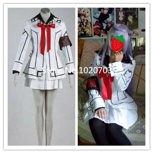 Vampire Knight Kurosu Yuuki Vanpaia Naito Night Class Girl Yuki Cross white Cosplay Costume