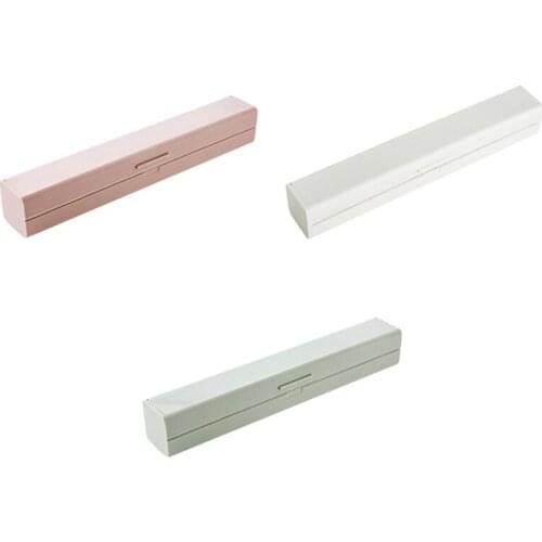 Punch-Free Fixing Food Wrap Dispenser Cutter Foil Cling Film Wrap Dispenser Film Cutter Storage Holder Kitchen Tool