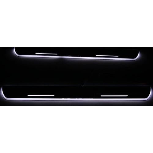 CARPTAH Trim Pedal Car Exterior Parts LED Door Sill Scuff Plate Pathway Dynamic Streamer light For Toyota RAV4 2016 2017 2018