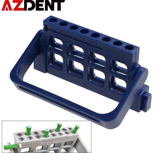 Azdent Dental 8-hole Root Canal file Holder for Dental Instruments Root Canal File Holder with Count