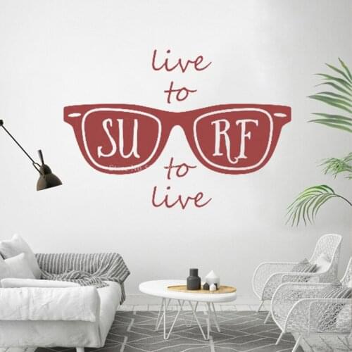 Summer Wall Stickers for Living Room Surf Wallpapers Decal Decal Paper Custom Color Environmental Protection Affordable Z204