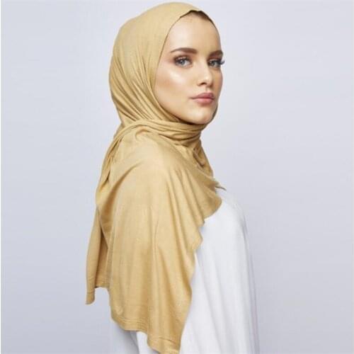 Multi-color Soft Cotton Muslim Headscarf Instant Hijab Jersey Scarf female Muslim hijabs Islamic shawls and wraps Head Scarves