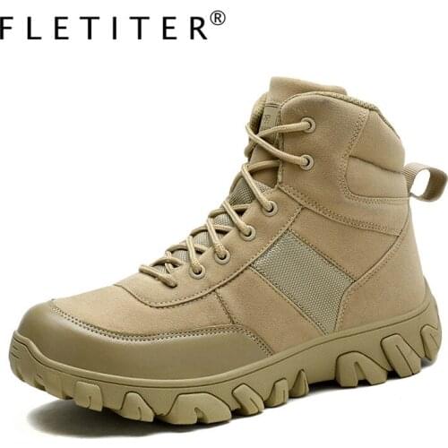 New Autumn Winter Military Boots Outdoor Male Hiking Boots Mens Special Force Desert Tactical Combat Ankle Boots Men Work Boots