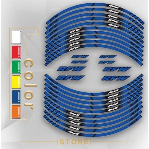 New Motorcycle Tire Reflective stickers inner wheel stripes decoration decals for APRILIA RFW rfw