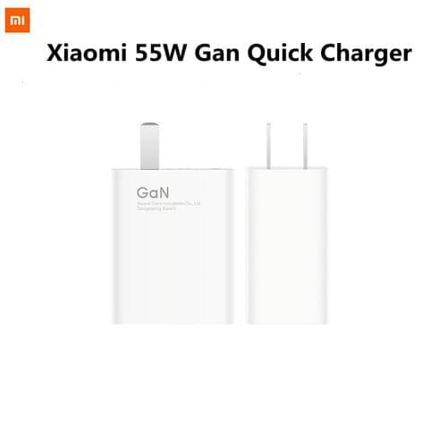 Original Xiaomi Mi 55W Fast Charger with GaN Tech For Xiaomi 11 45 Minutes Fully 100% Charged