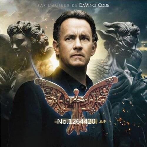 20pcs/lot The Mortal Instruments City of Bones The Infernal Devices Tessas Clockwork Angel Pendant necklace Antoque Bronze