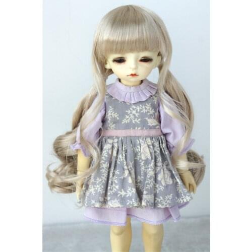 JD337 6-7inch 16-18CM Long Pony Braids synthetic mohair BJD wigs 1/6 YOSD Doll accessories