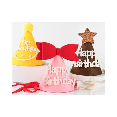 Birthday hat Cake Hat,Birthday party Photo Props,Childrens Birthday Scene Layout,Birthday band hairpin hat,Birthday decoration