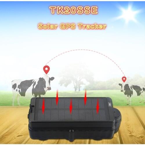 Waterproof TK20SSE GPS Tracker Add Solar Tracking Device Locator With 20000mAh Removable Battery Built-in Drop-alert Sensor