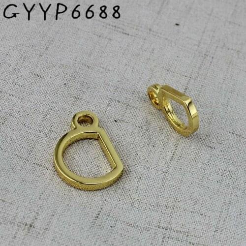 High quality Deep gold handle buckles ,bags purse top handle connect hanger chain bags tassel cap connector hanger