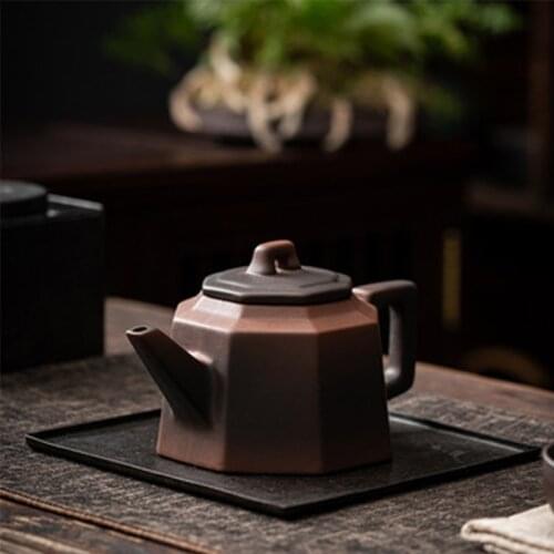 Japanese Bronze Purple Sand Teapot Household Kung Fu Tea Set Large Capacity Purple Sand Teapot Retro Ceramic Single Pot