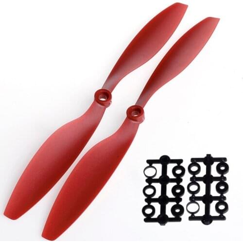 1 Pair 1045 10x4.5 CW Propeller CCW Prop For RC Multicopter F450 Quadcopter Black/Red/Orange/White