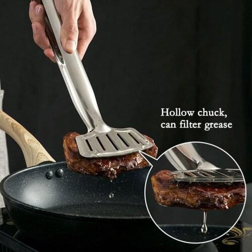 304 Stainless Steel Frying Spatula Household Fish Shovel Steak Clip Cooking Tools Kitchen Gadgets And Accessories